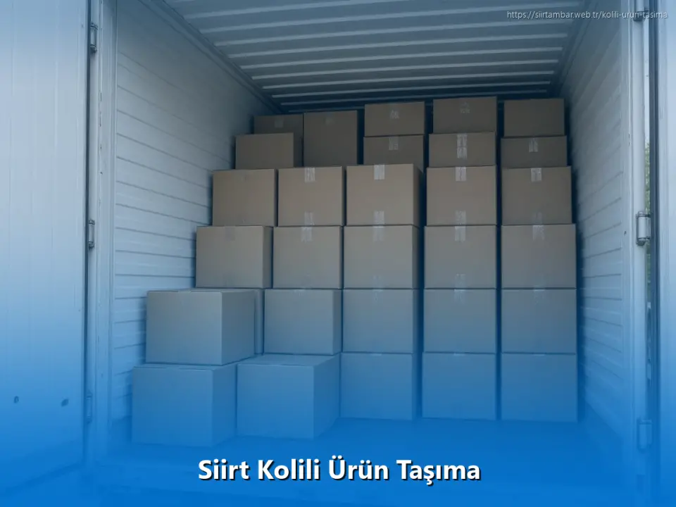 Siirt Kolili Ürün Taşıma
